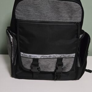 Eddie Bauer Black and Gray Men's Backpack